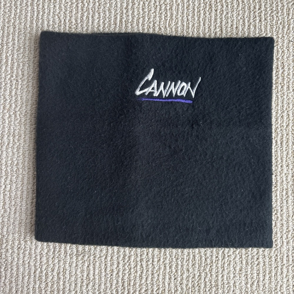 Cannon Mountain Fleece Neck Warmer Adult OS Embroidered Turtle Fur USA Vtg